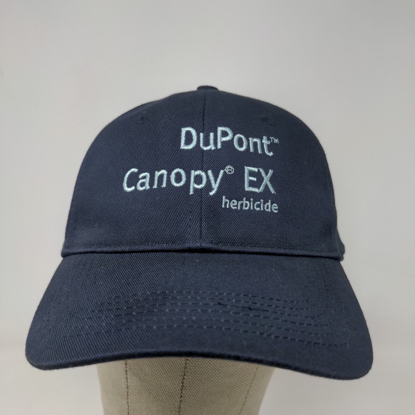 Page & Tuttle Men's Slideback Hat Blue Embroidered DuPont Canopy EX Herbicide