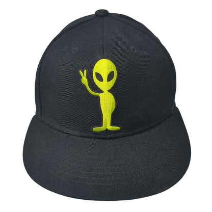 Alien Snapback Hat Black One Size Adjustable Embroidered Tilgomedal