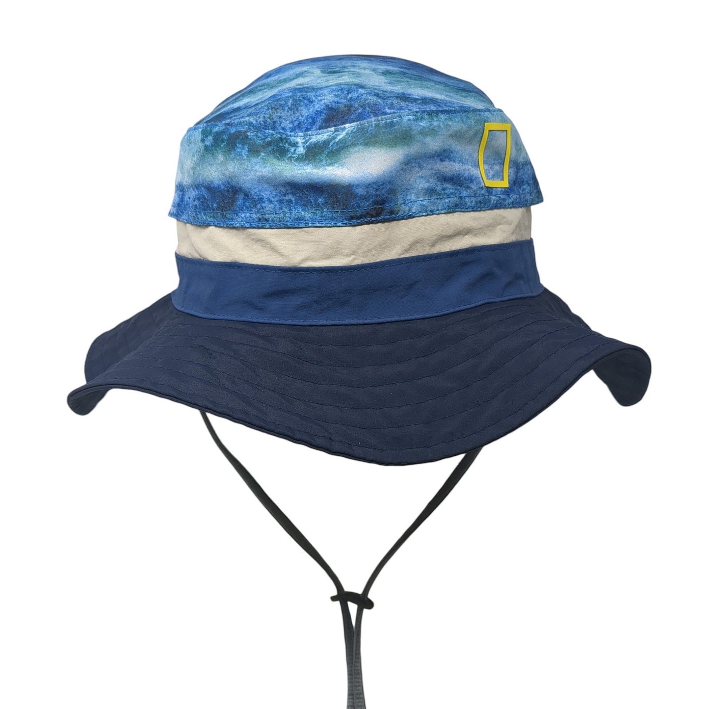 National Geographic Boonie Hat Blue One Size Adjustable Toggle UPF 50 Buff