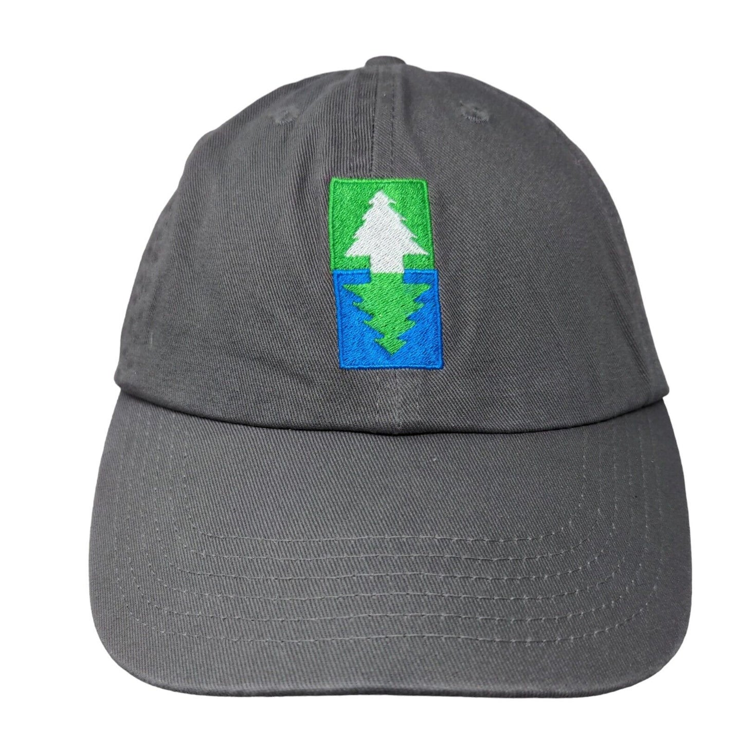 East Coast Greenway Slideback Hat Gray One Size Embroidered Logo 6 Panel