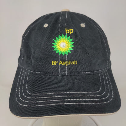 BP Asphalt Strapback Hat Black One Size The Classics Yupoong Embroidered