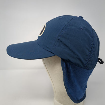 Unbranded Trapper Hat Blue One Size Adjustable Drawstring Ear Flaps 6 Panel