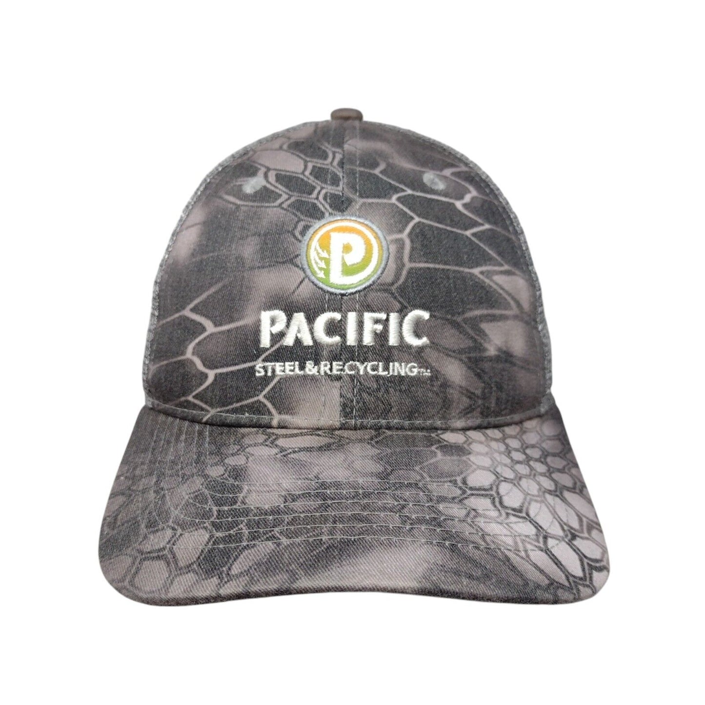 Pacific Steel & Recycling Strapback Mesh Back Trucker Hat Multi One Size