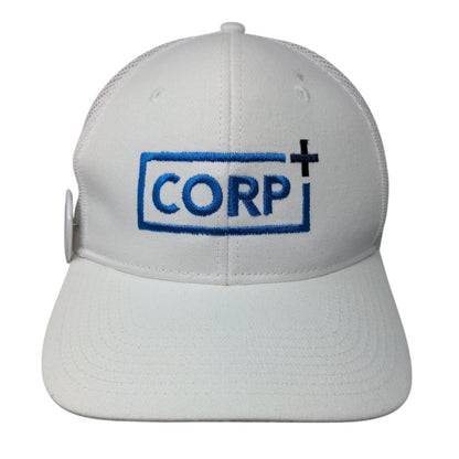 Corp+ Motel 6 Studio Snapback Trucker Hat White OSFA Port Authority