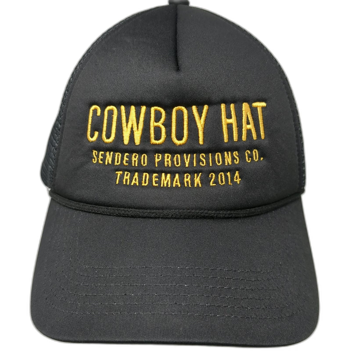 Sendero Provisions Co. Trucker Hat Black One Size Cowboy Mesh Foam Front Rope