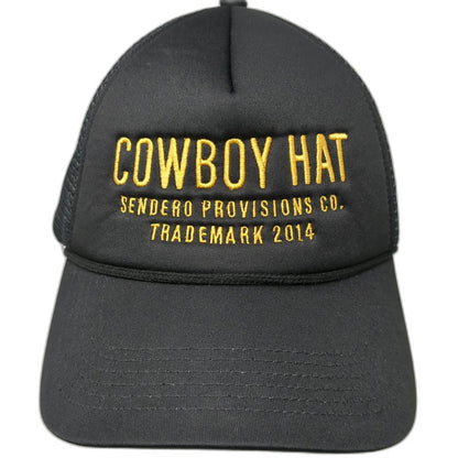 Sendero Provisions Co. Trucker Hat Black One Size Cowboy Mesh Foam Front Rope