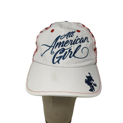 Disney Parks All American Girl Baseball Hat Minnie White Tieback Youth 54-57 CM