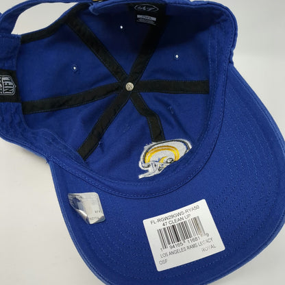 '47 Los Angeles Rams NFL Blue One Size Slideback Hat Clean Up Curved Brim Cap