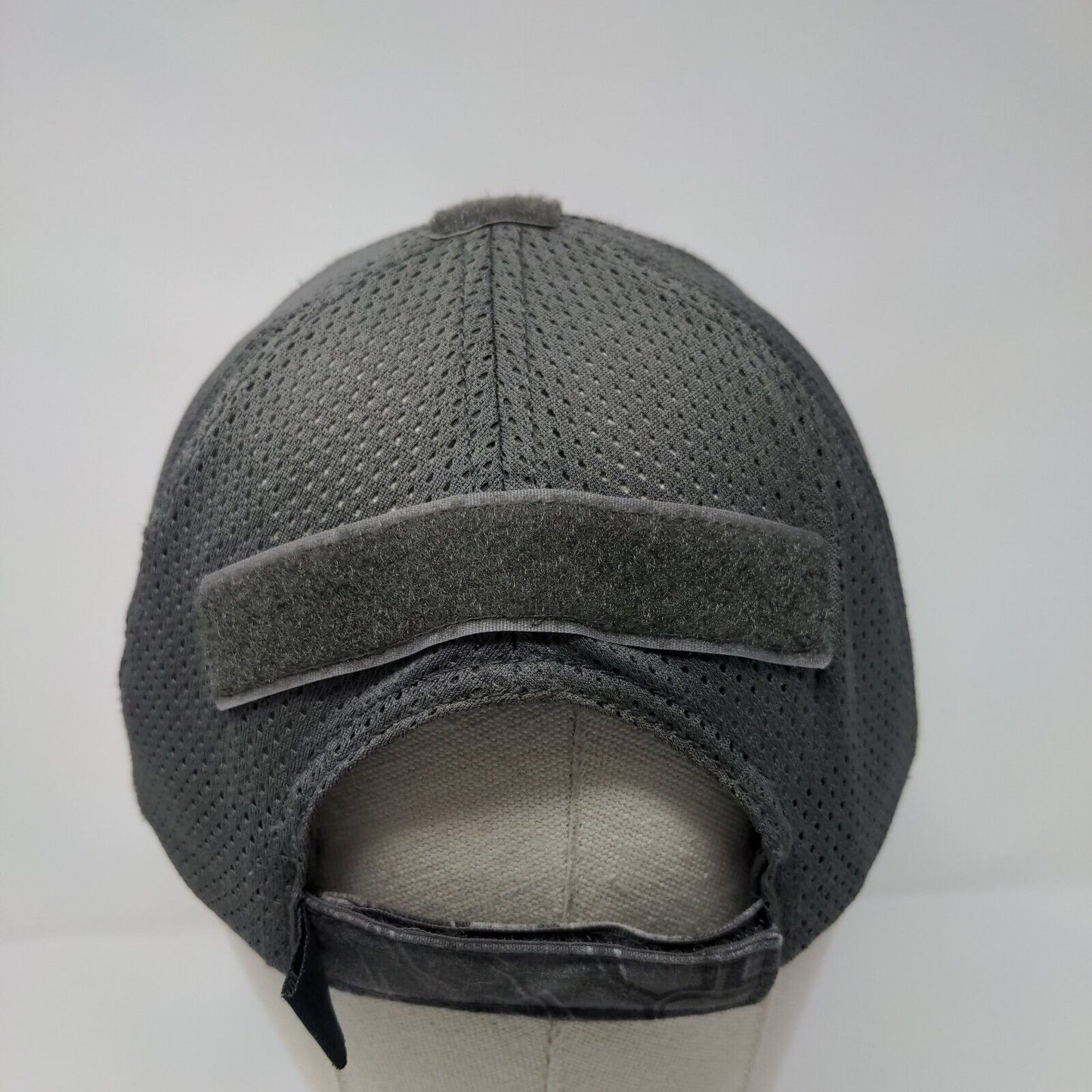 American Flag Strapback Hat Gray OSFM Adjustable Patriotic Condor
