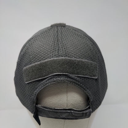 American Flag Strapback Hat Gray OSFM Adjustable Patriotic Condor