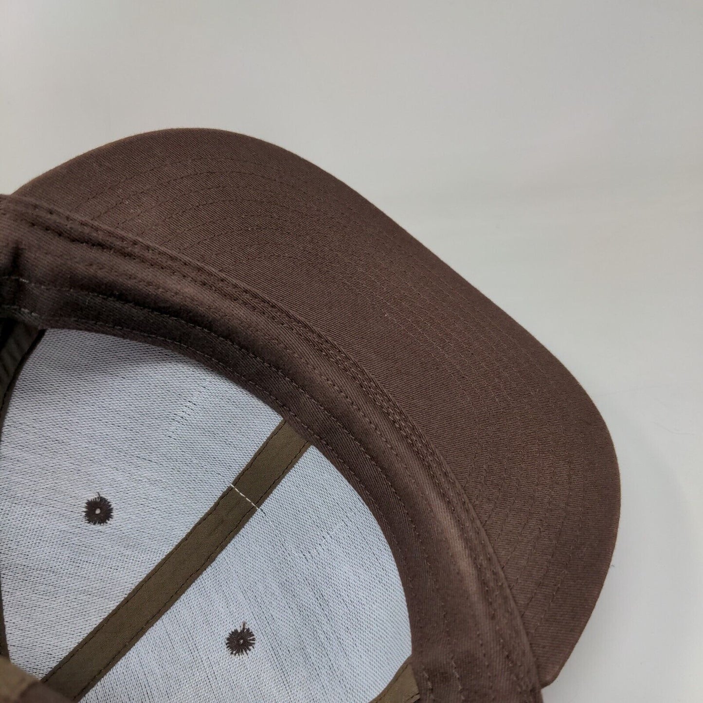 Dickies Work Clothes Patch Fitted Hat Brown Medium Solid 6 Panel