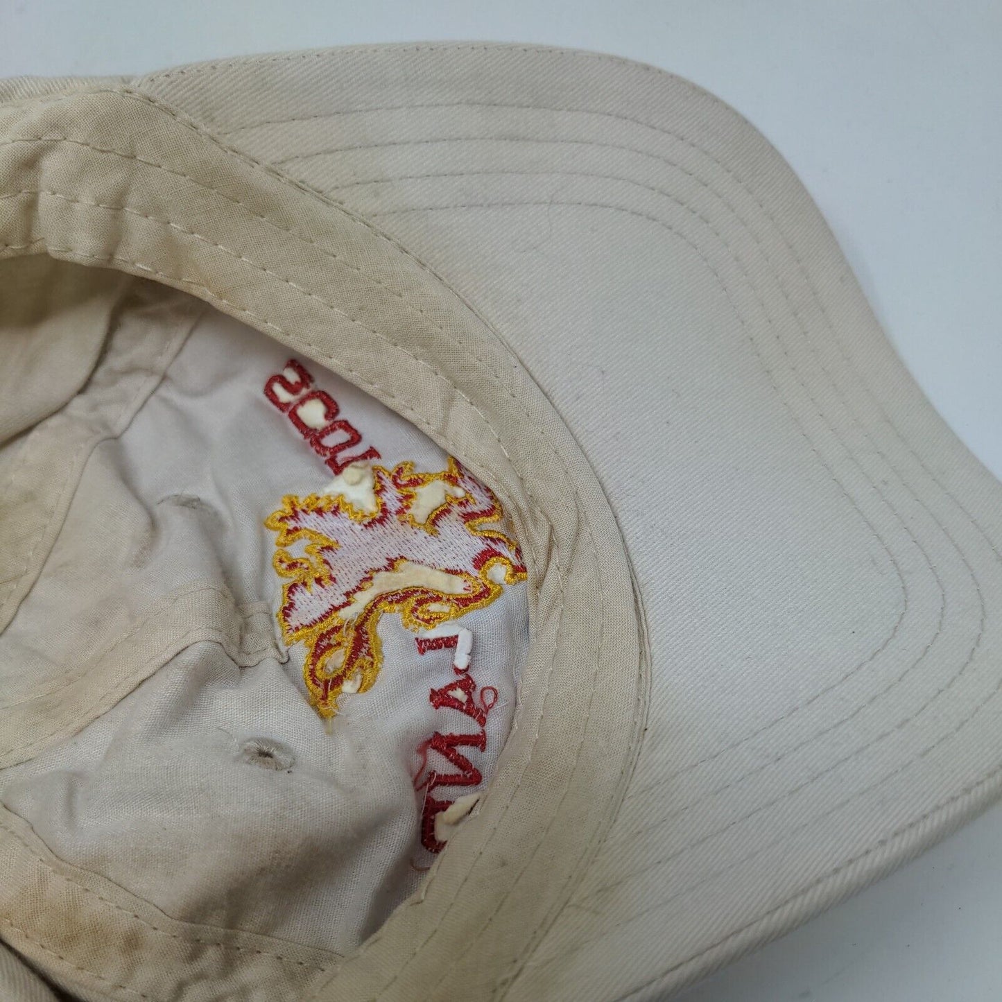 Scotland Lion Strapback Hat Tan One Size Embroidered Adjustable 6 Panel