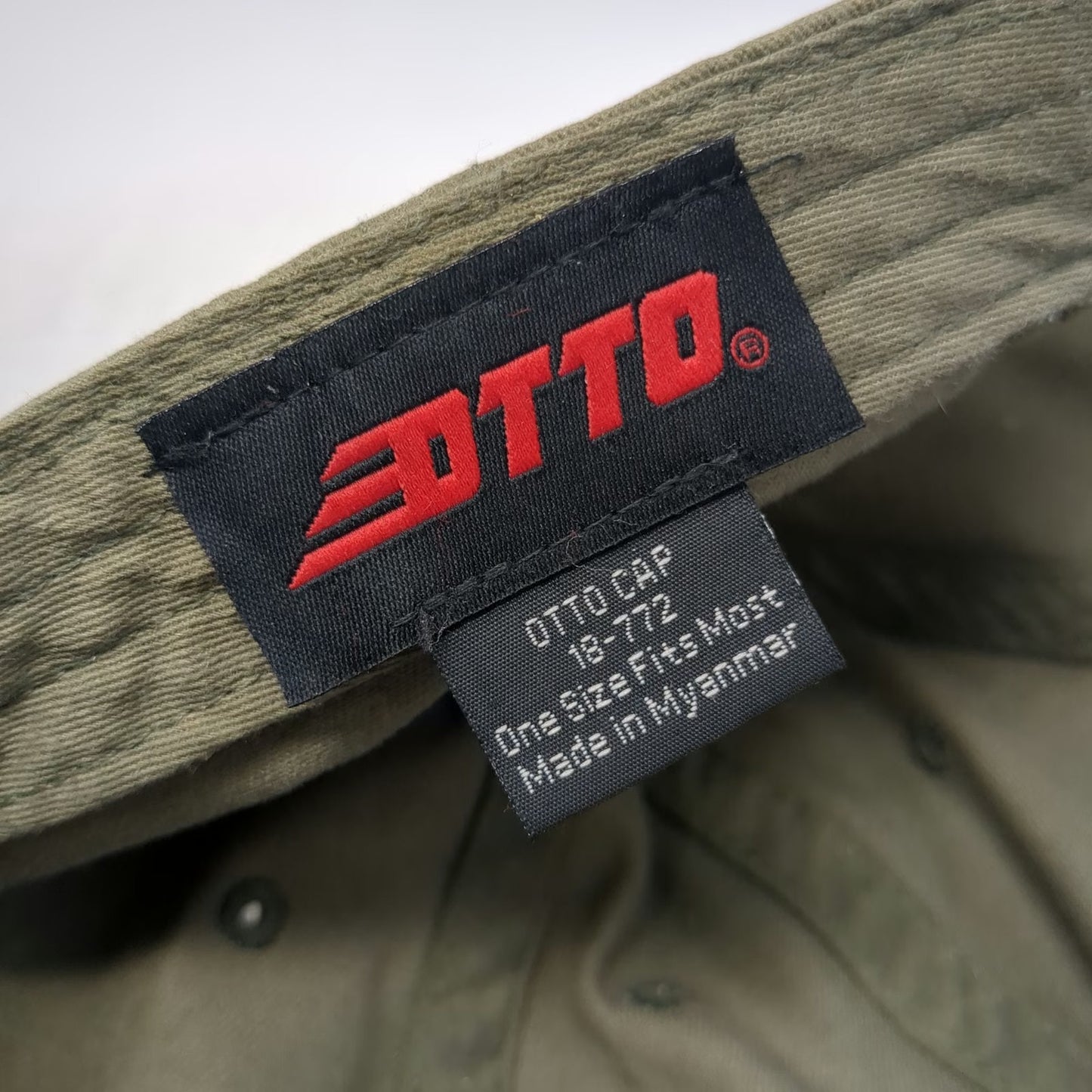 OTTO Baseball Cap Green One Size Coffee Bean Tea Leaf Cotton Slideback Logo hat