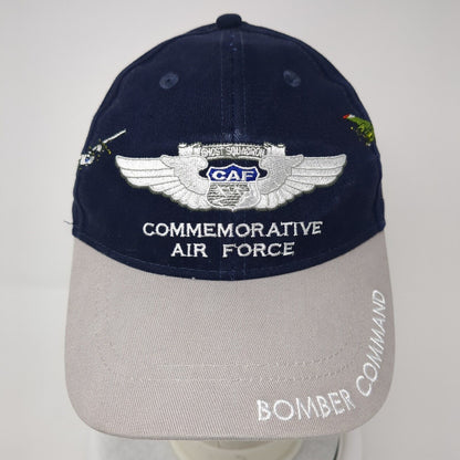 Commemorative Air Force Strapback Hat Blue One Size Keep 'Em Flying