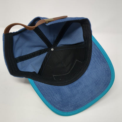 Stanley Baking Co. Slideback Hat Blue One Size Corduroy Leather Strap