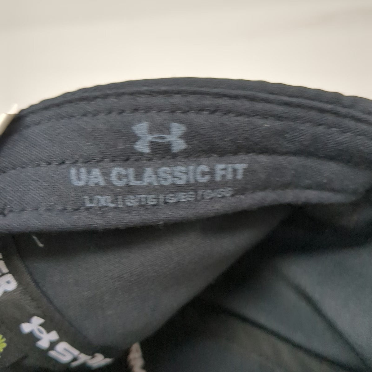 Under Armour Baseball Cap Black XL Tonal Logo Storm Driver Stretch Fit Hat
