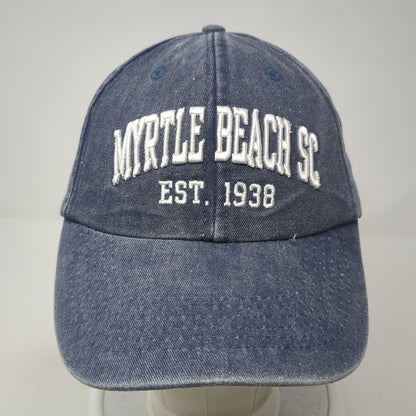 Myrtle Beach SC Est. 1938 Slideback Baseball Cap Blue OS Adjustable Embroidery
