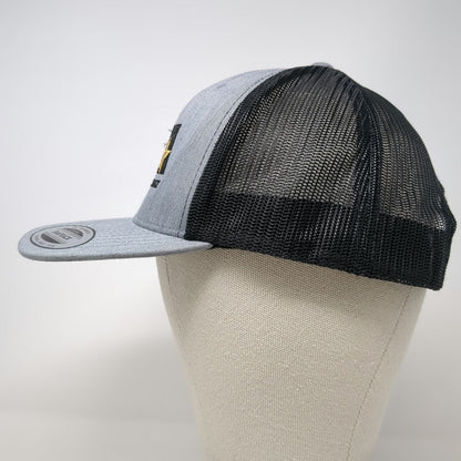 Yupoong Trucker Hat Gray Black OSFM Mesh Snapback Veteran Entrepreneur Alliance