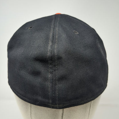 New York Mets MLB Annco Baseball Cap Black 7 100% Wool USA Hat Vintage