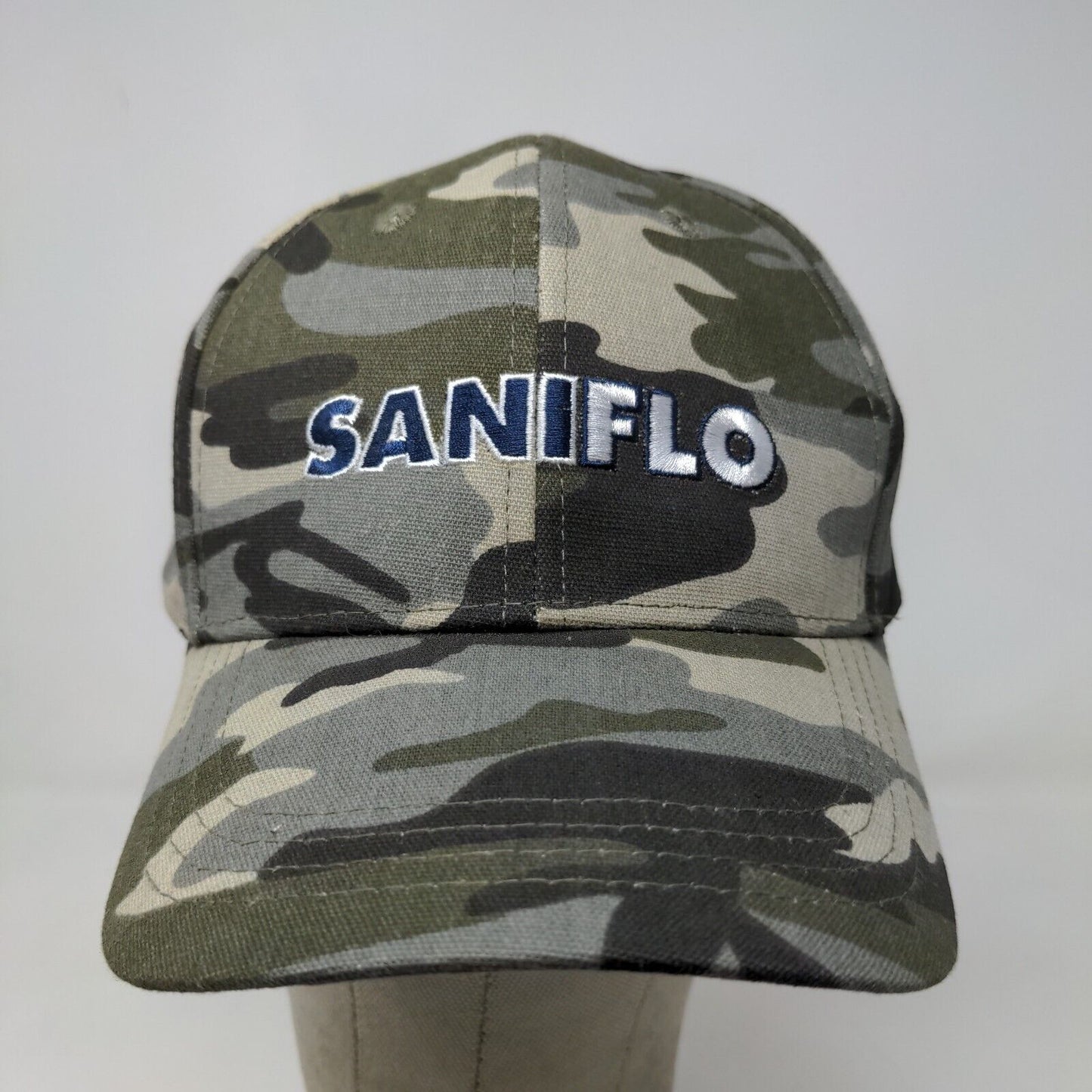 Saniflo Men's Strapback Camo Hat Adjustable Embroidered Logo