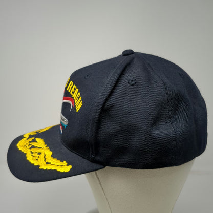 Navy Command Caps Snapback Blue One Size USS Ronald Reagan CVN 76 Oak Leaf Hat