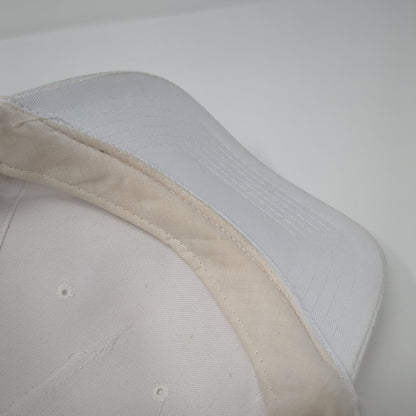 Cobra Snapback Hat White One Size Adjustable Vented Holes 6 Panel Blank