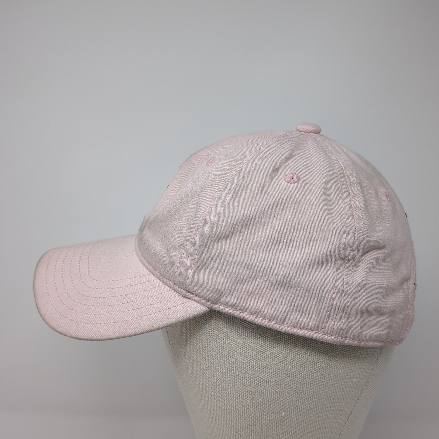Adidas Slideback Baseball Cap Pink One Size Adjustable Embroidered Trefoil