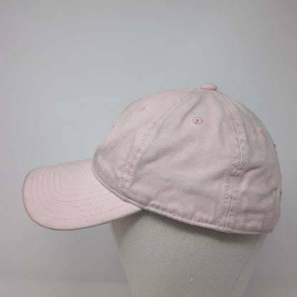 Adidas Slideback Baseball Cap Pink One Size Adjustable Embroidered Trefoil