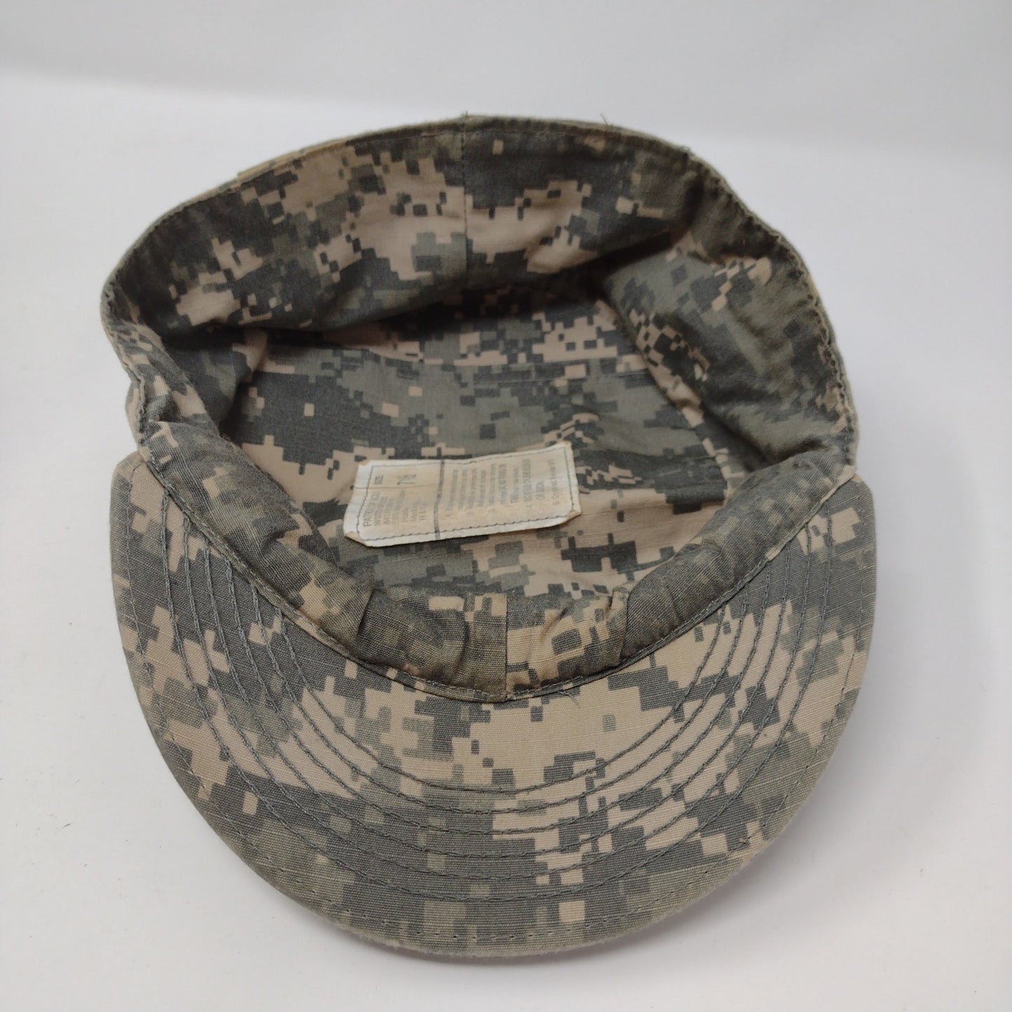 US Army Combat Uniform Digital Camo Patrol Cap Size 7 1/2 Green Tan Uniform