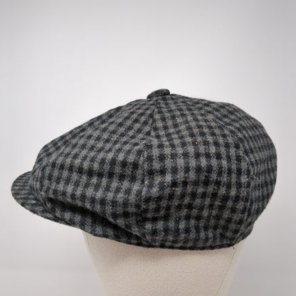Newhattan Newsboy Cap Multicolor Small Gingham Lightweight Wool Blend