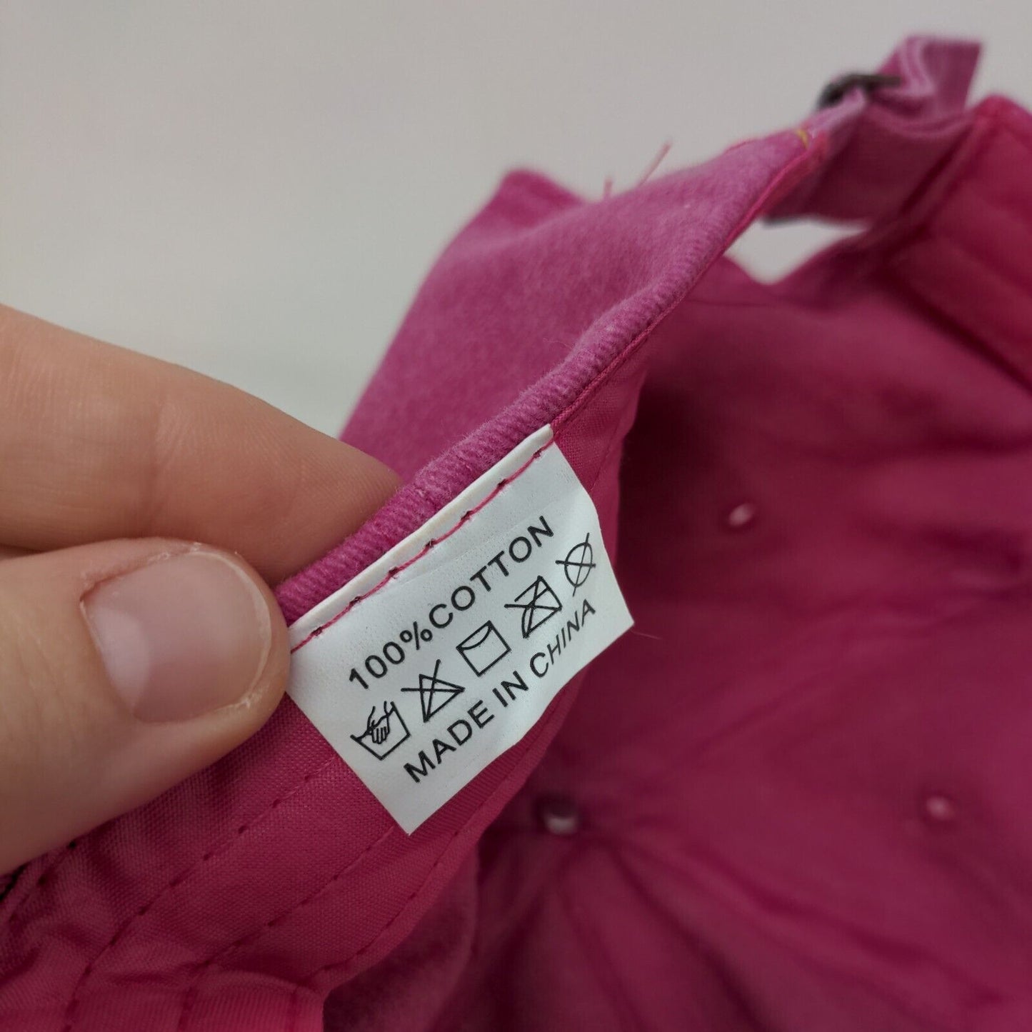 California West Coast Slideback Hat Pink One Size Adjustable 6 Panel Cotton