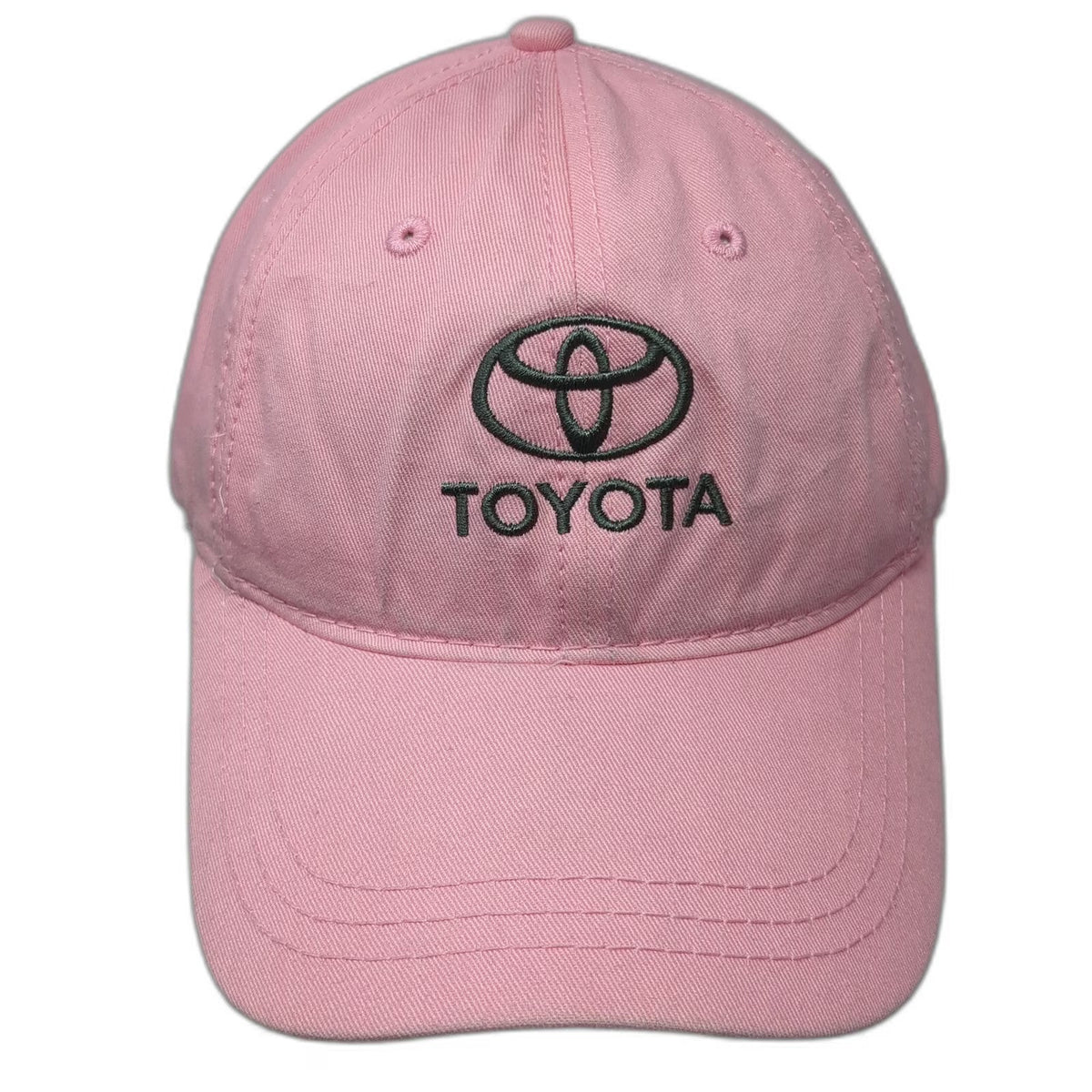 Toyota Baseball Cap Pink One Size Strapback Embroidered Logo Hat Cotton Car