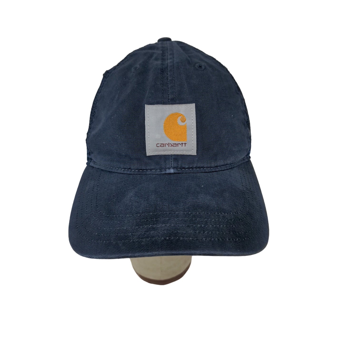 Carhartt Meshback Snapback Hat OSFA Blue Patch Logo Embroidered Spell Out