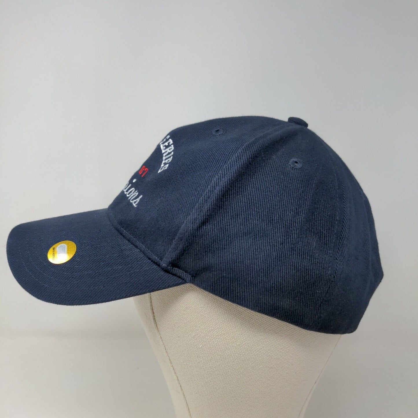 Twins Enterprise Men's Strapback Hat Blue OSFA Embroidered Boston Red Sox Logo