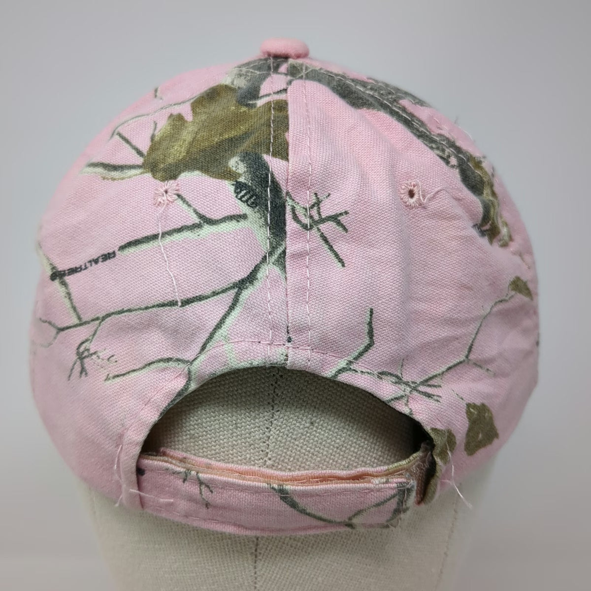 Realtree Pink Camo Baseball Cap Hat One Size Adjustable Strapback Hunting Woods