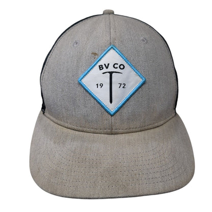BV CO 1972 Snapback Mesh Back Trucker Hat Gray One Size Adjustable