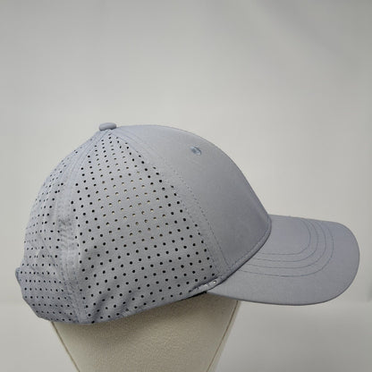 John Boy Snapback Hat Gray One Size Adjustable Laser Cut Solid Blank