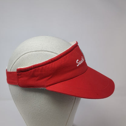 Sanibel Island Slideback Sun Visor Hat Red One Size Adjustable Outdoor