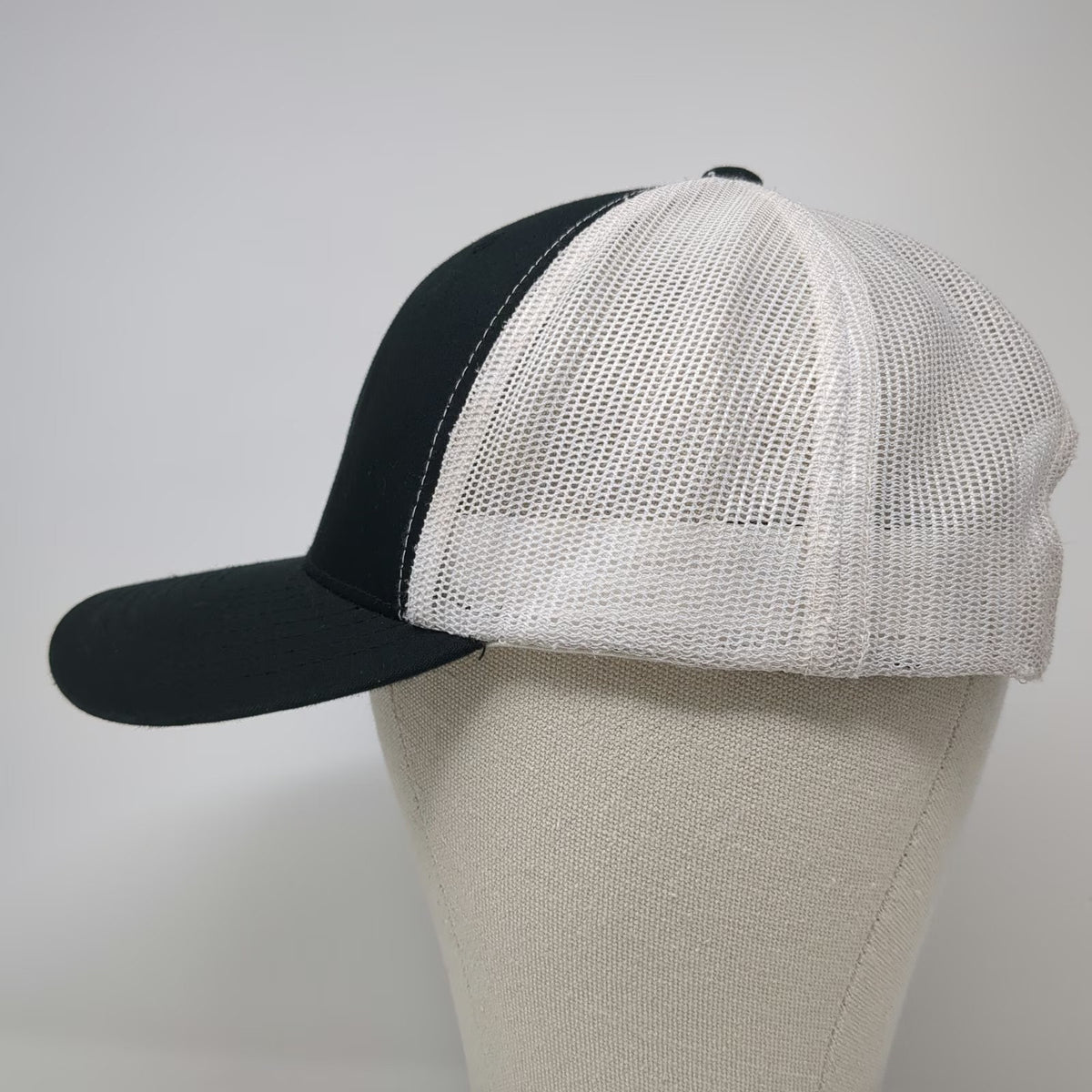 Yupoong Trucker Hat Black White One Size Seaside Brewing Co Mesh Back Snapback