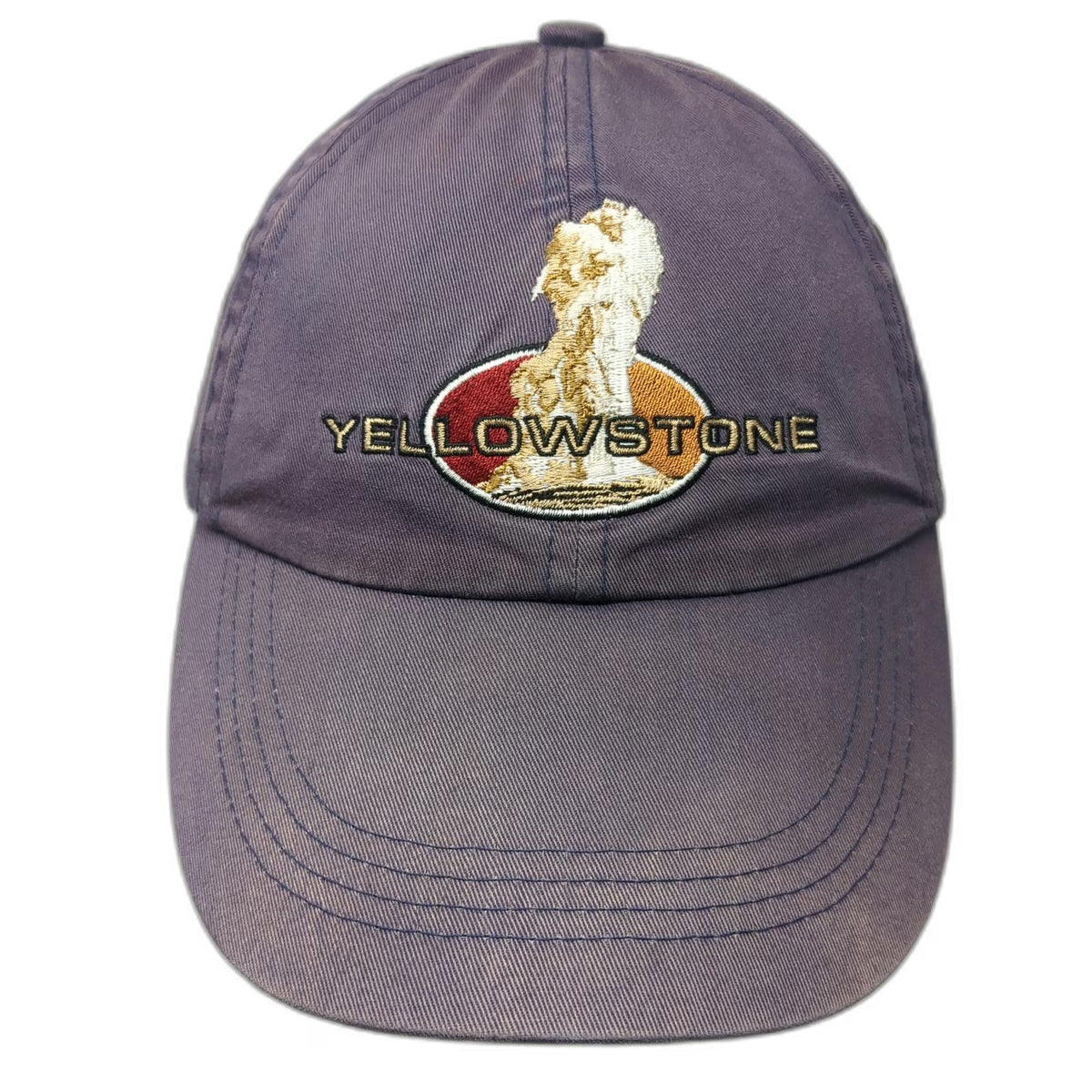 Sansegal Baseball Cap Blue One Size Yellowstone Geyser Cotton Adjustable Hat