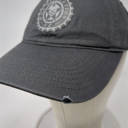 Hop Revolution Slideback Hat Gray One Size Adjustable Solid 6 Panel