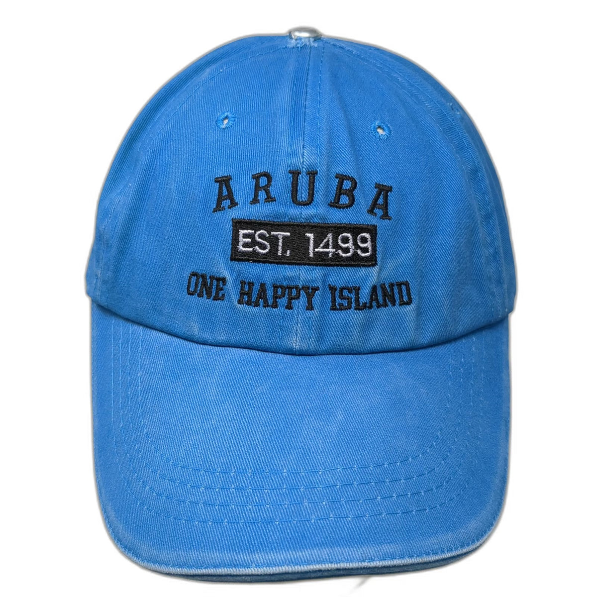 Unbranded Baseball Cap Blue One Size Aruba One Happy Island Strapback Travel Hat