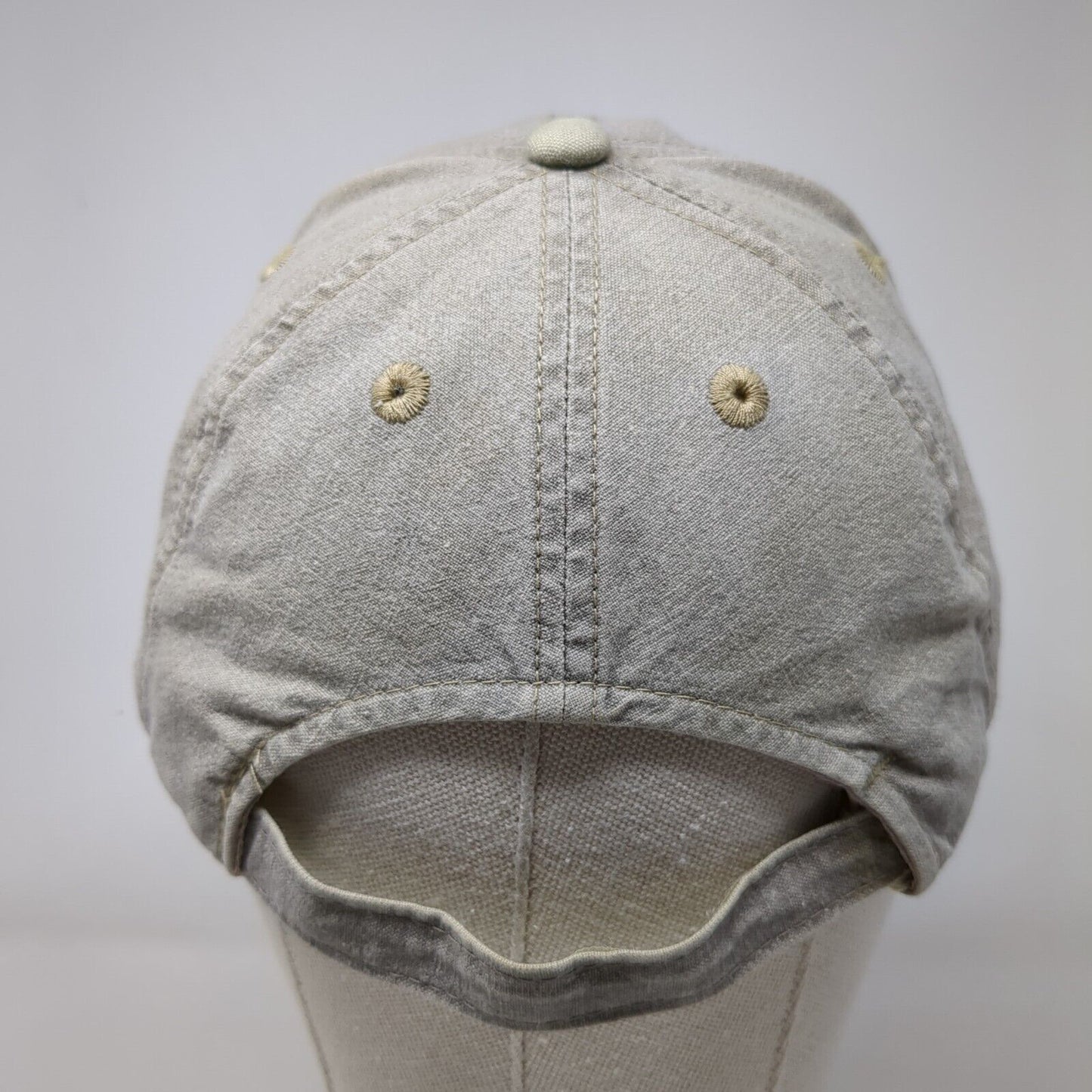 New Orleans Louisiana Strapback Hat Gray OSFA Embroidered 6 Panel