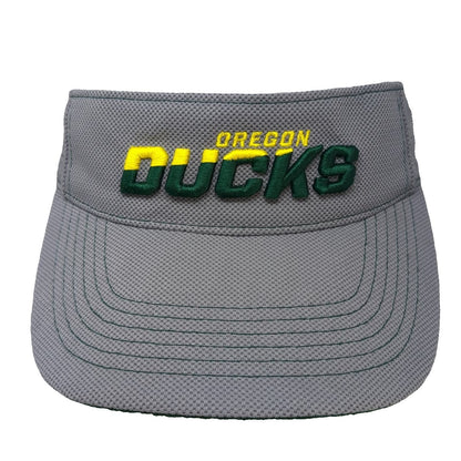 Oregon Ducks Russell NCAA Visor Gray Yellow Green One Size Mesh Adjustable Hat