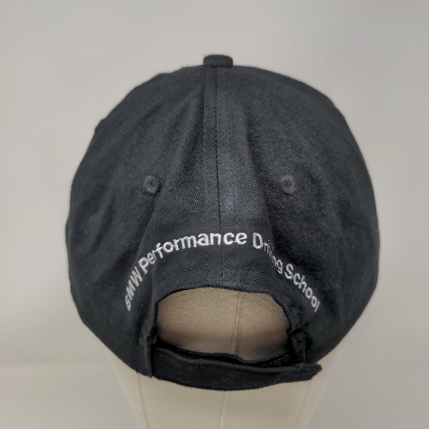 BMW Strapback Hat Black One Size Adjustable Embroidered 6 Panel Vantage