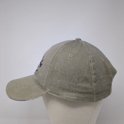 Lincoln City Trade Mark Strapback Hat Tan One Size Adjustable Embroidered