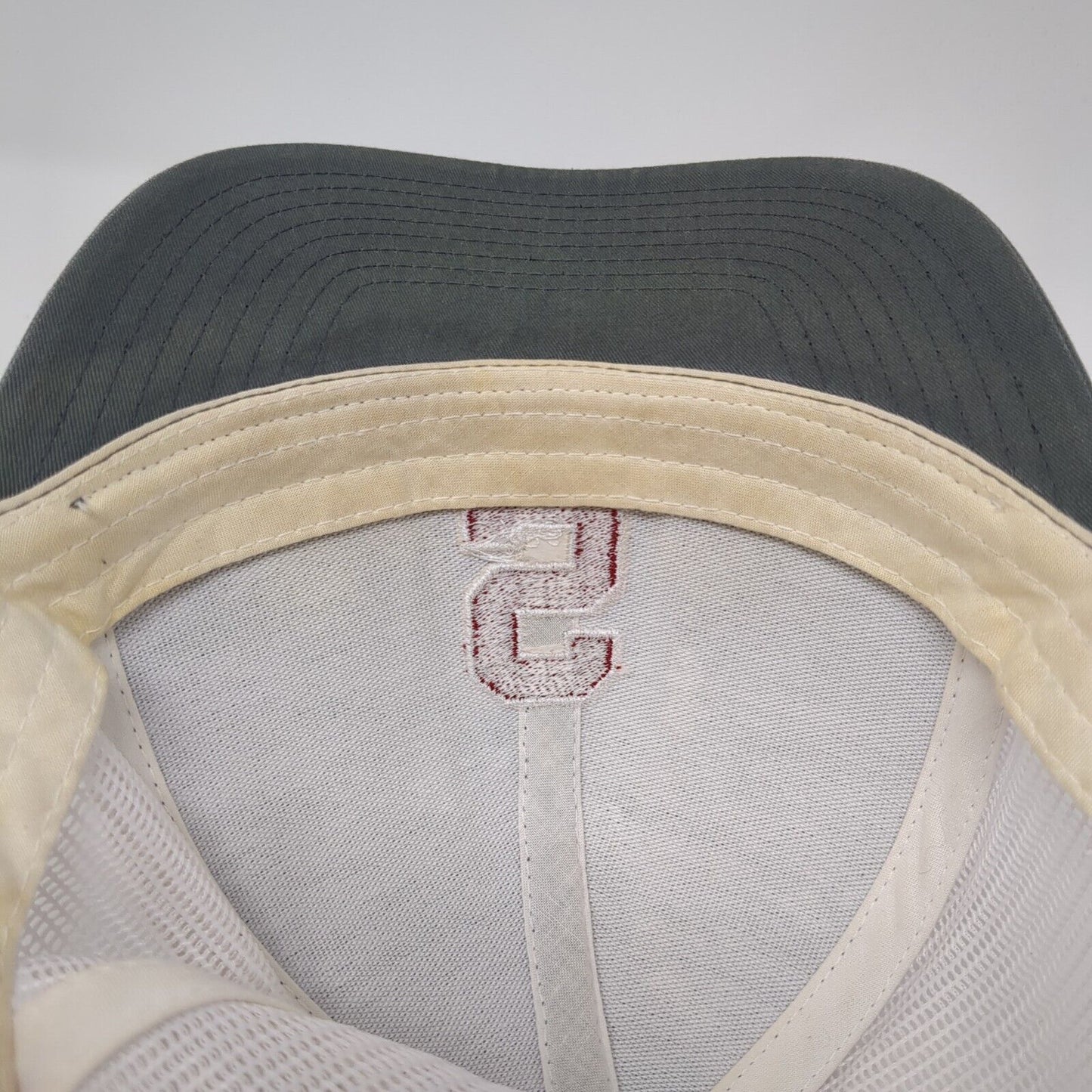 Letter S Snapback Trucker Hat Gray OS Adjustable Mesh Back Pacific Headwear