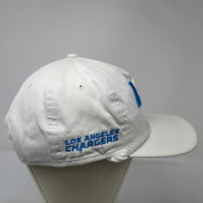 New Era NFL Los Angeles Chargers 5 Panel White One Size Snapback Blue Rope Hat
