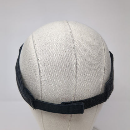 Park Hill Strapback Sun Visor Hat Black OS Adjustable Embroidered Sportsman