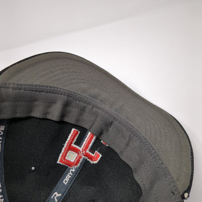PC Fitted Hat Black S/M Embroidered Vented Holes 6 Panel PTS40 Dryve Richardson